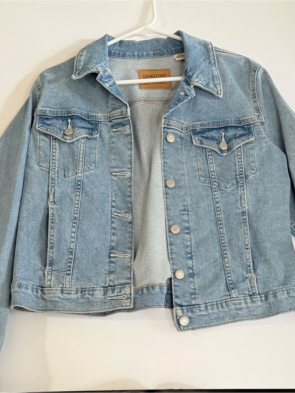 Signature by Levi Strauss Light Blue Denim Jean Jacket